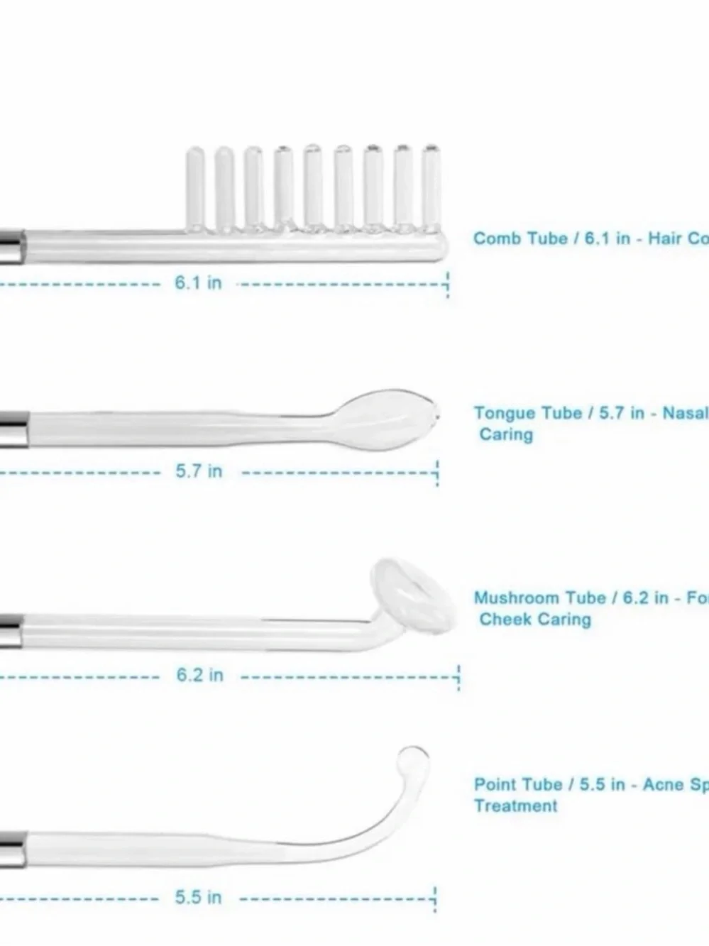 Portable High Frequency Wand with Pink Electrodes